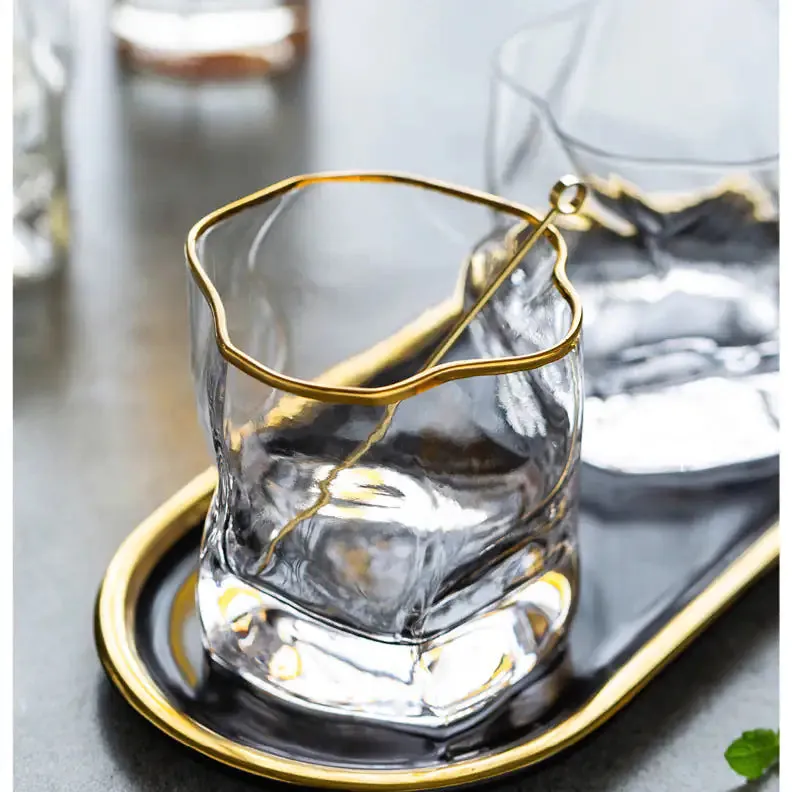 Unique-Shaped Whiskey Glass