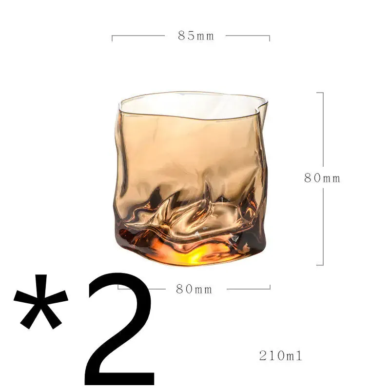 Unique-Shaped Whiskey Glass