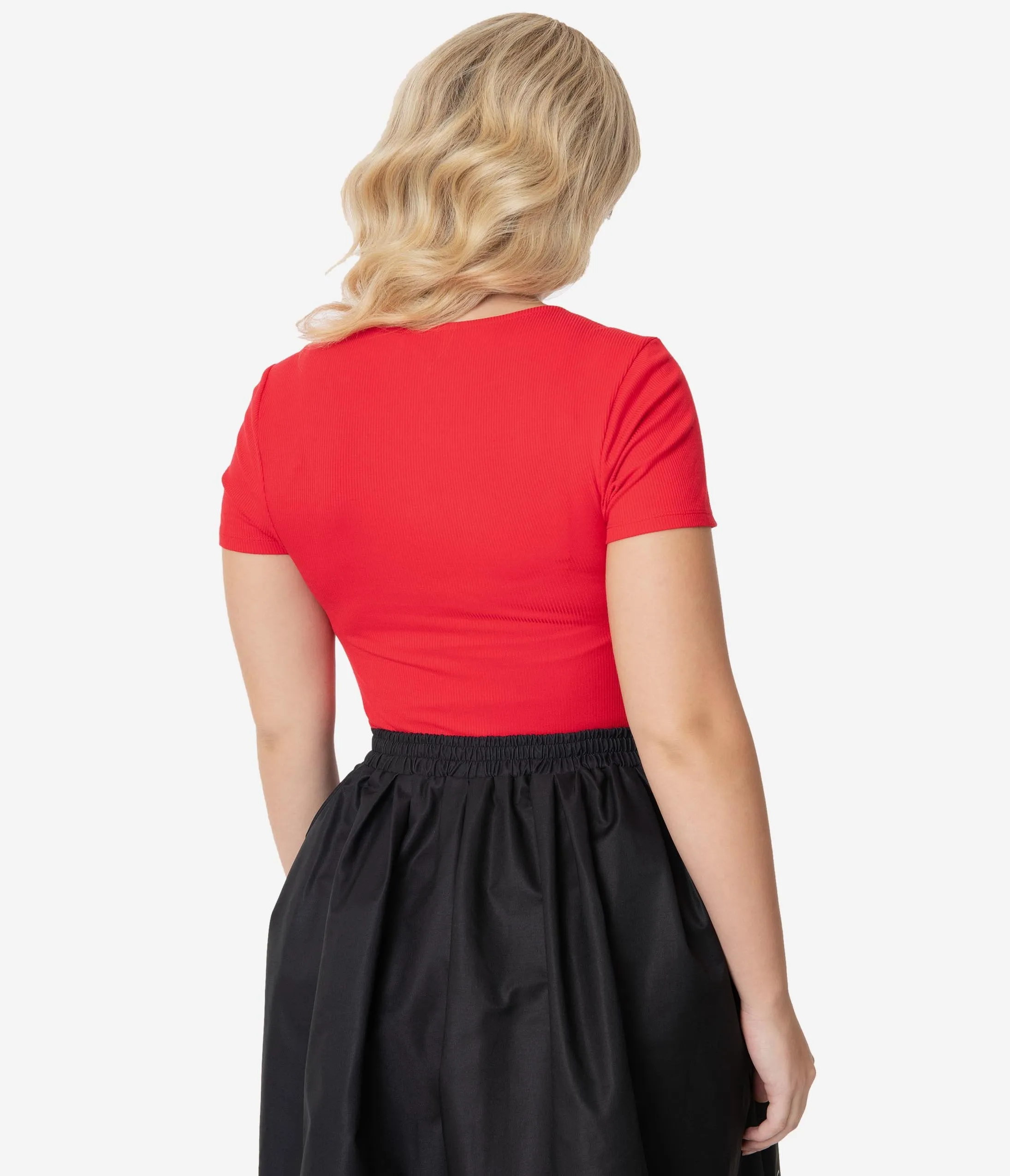 Unique Vintage Red Sweetheart Ruthie Top