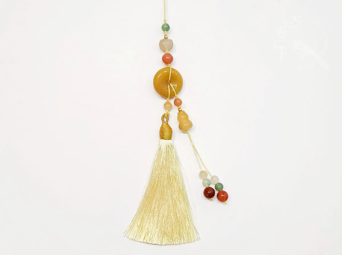 Unique Yellow Gemstones Norigae
