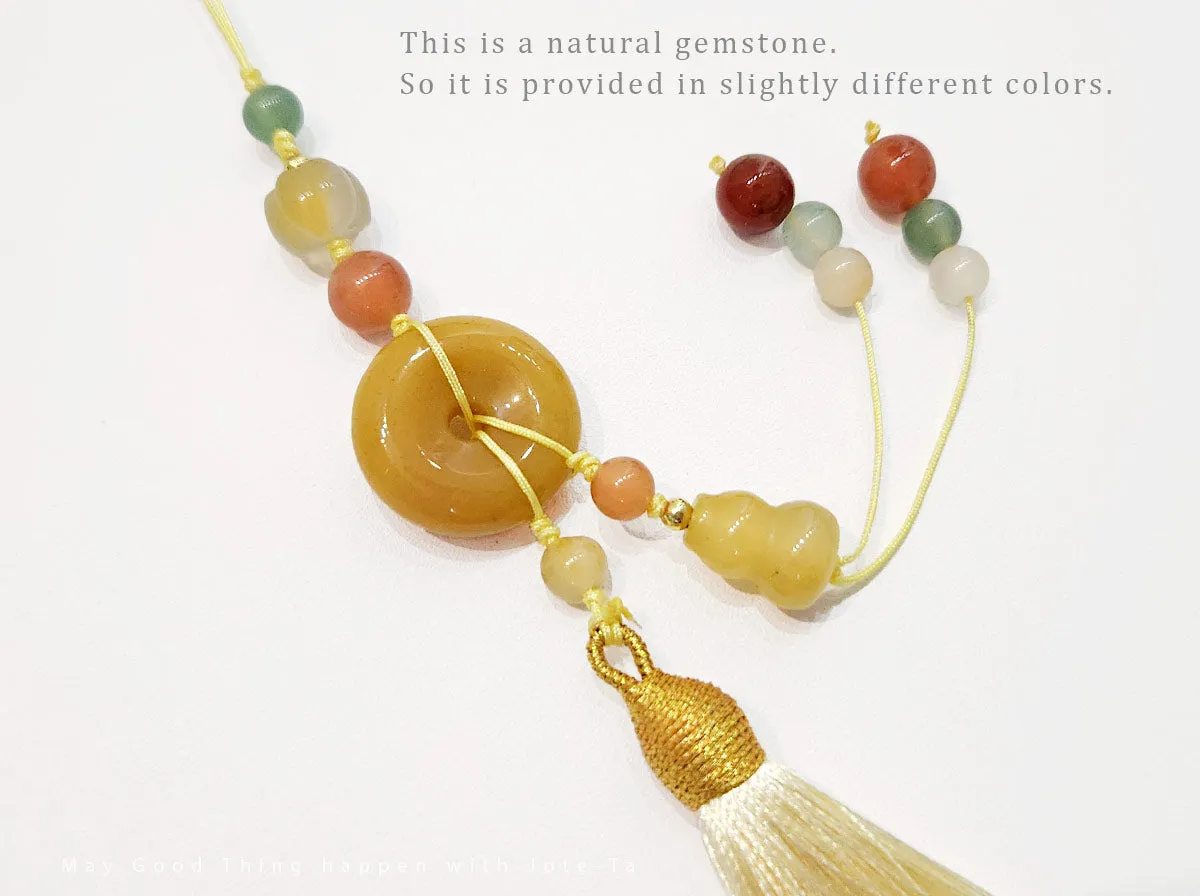 Unique Yellow Gemstones Norigae