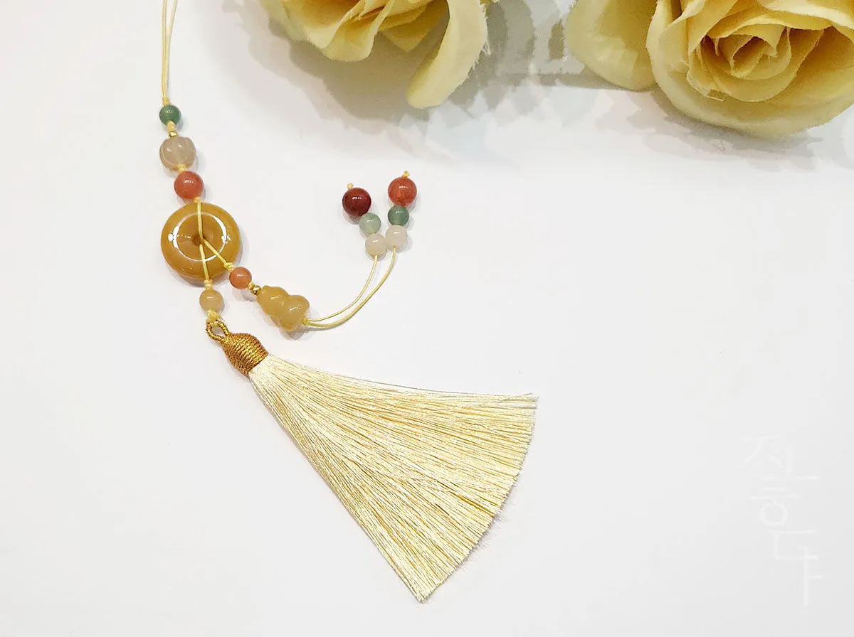 Unique Yellow Gemstones Norigae