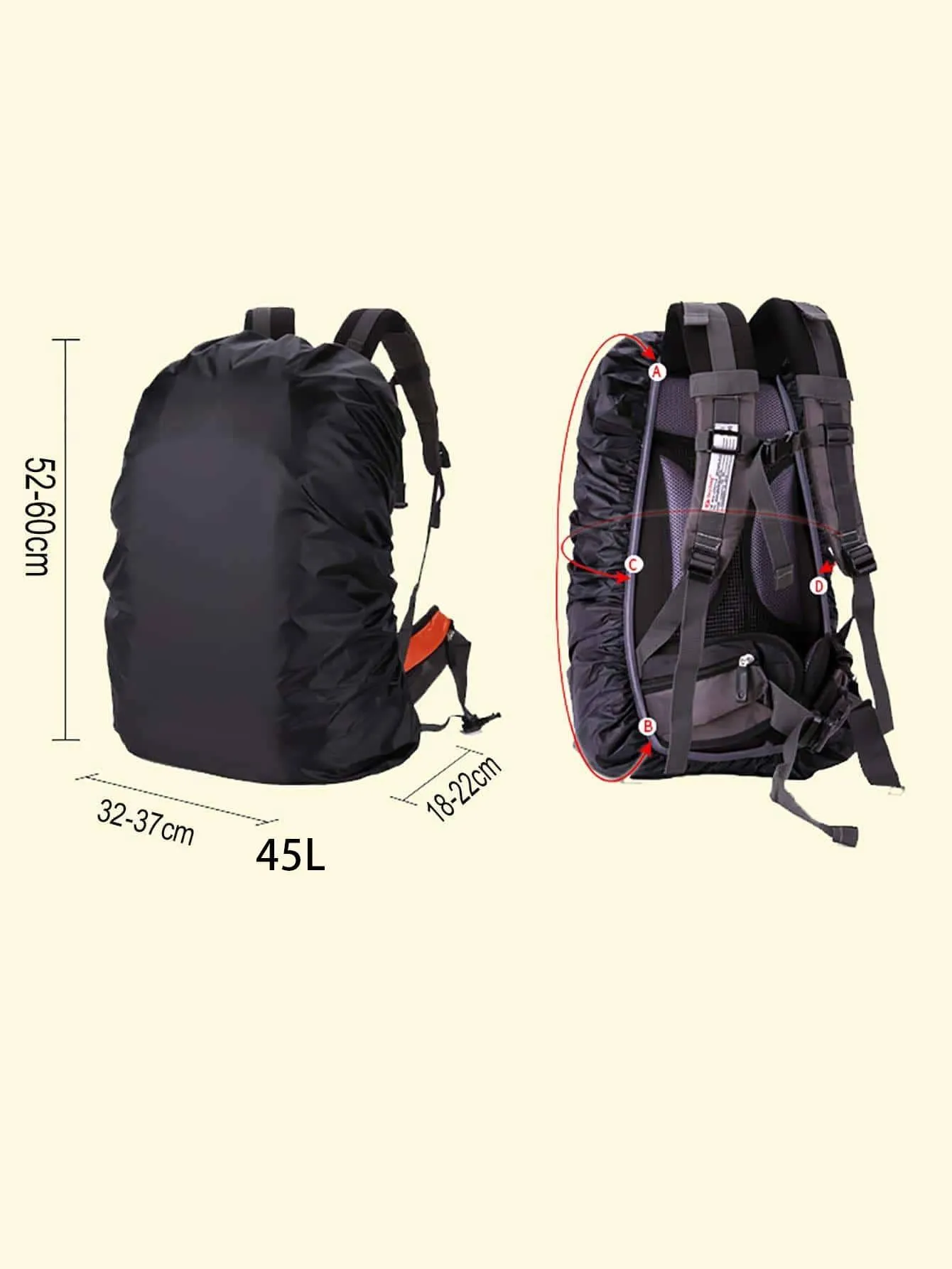 Waterproof Hiking Bag Rain Cover