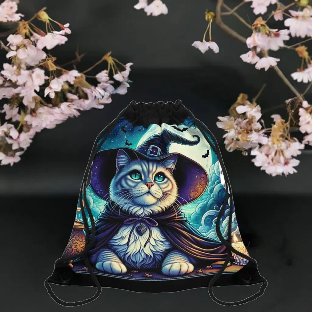 Witchy Cat - Drawstring Bag
