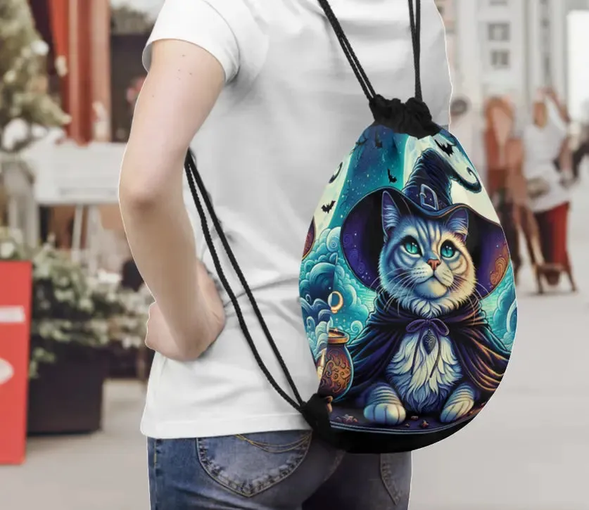 Witchy Cat - Drawstring Bag