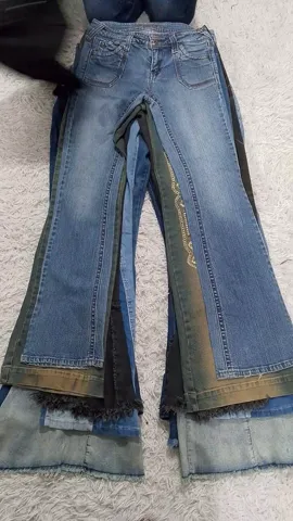 Y2K aesthetic unique jeans - 11 pcs